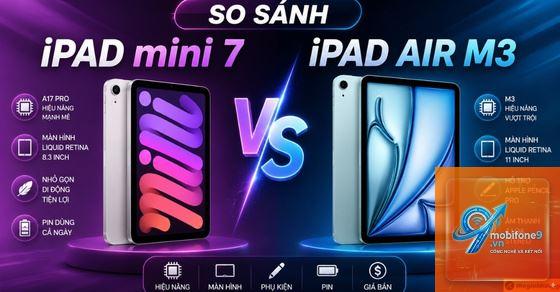 So sánh iPad Mini 7 và iPad Air M3 - Hình 1