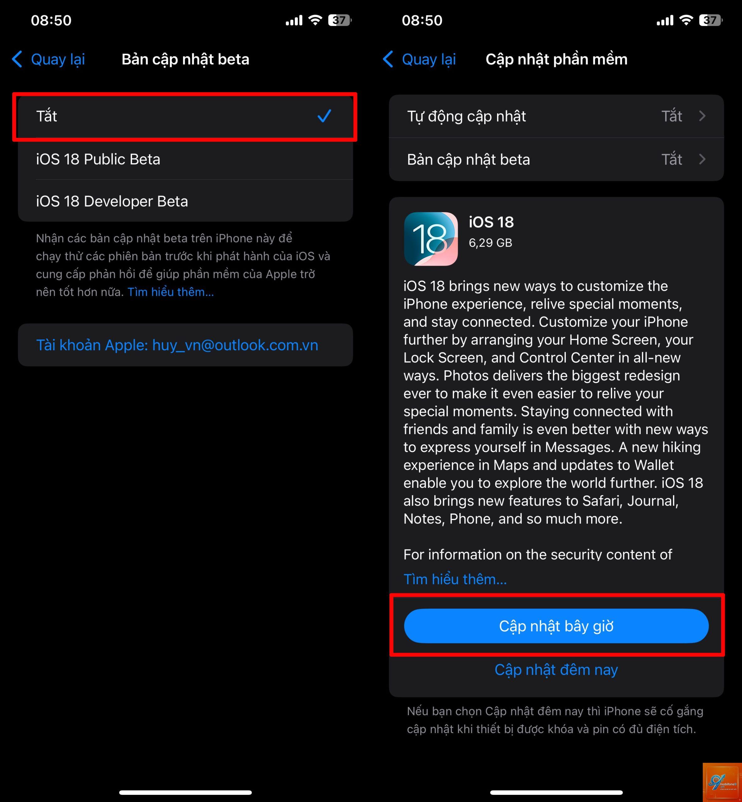 cách cập nhật ios 18 - Hình 3